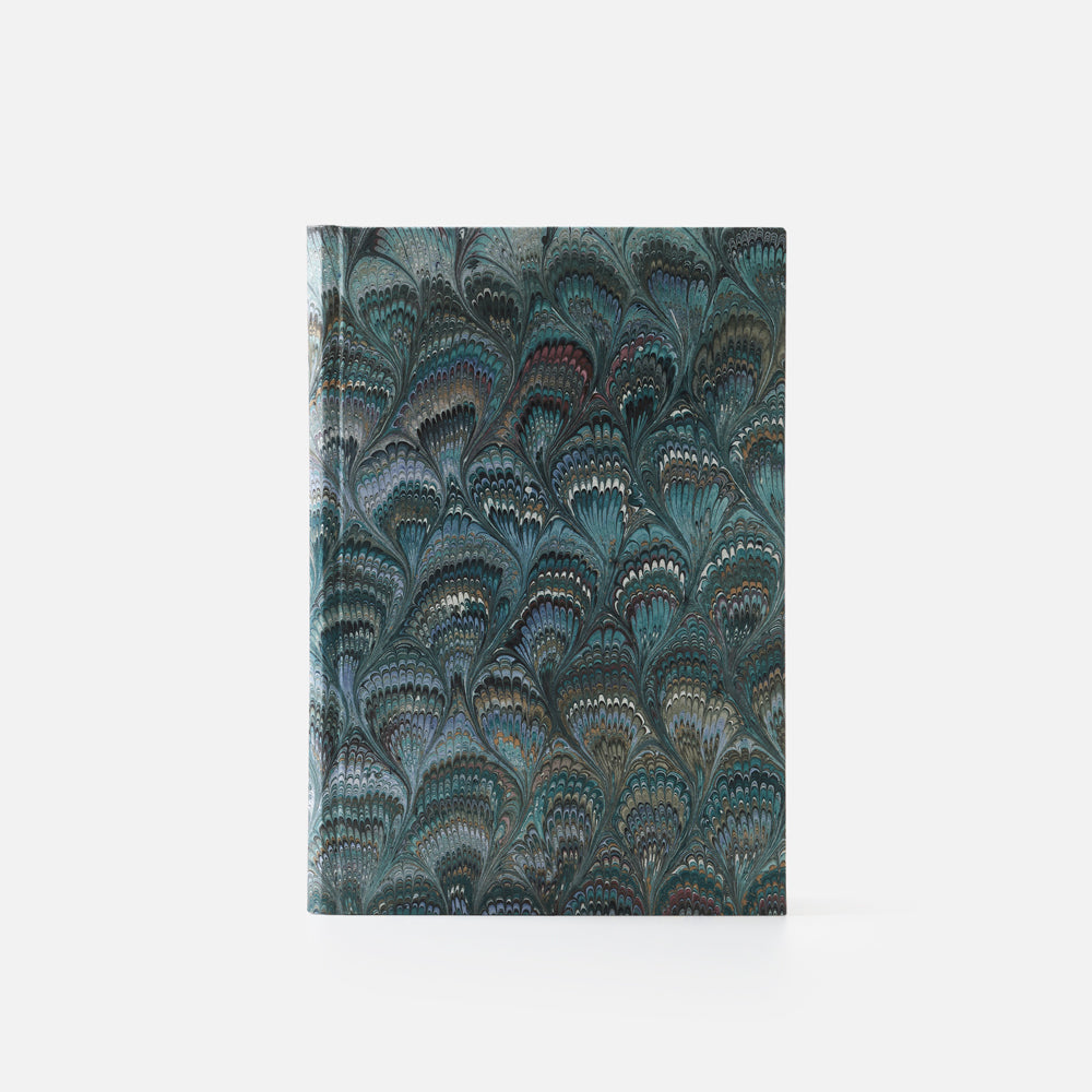 Taccuino pagine a righe<br>Copertina rigida - Collezione Pavoni