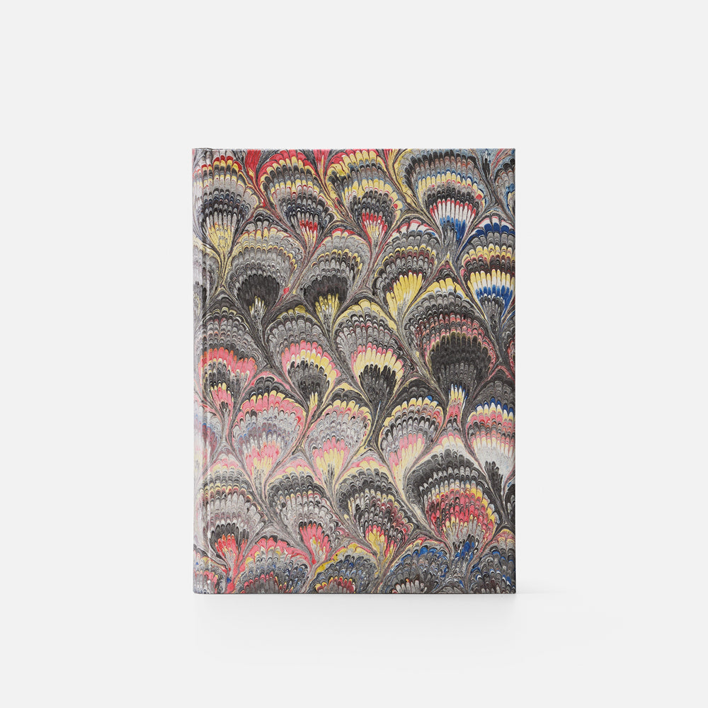 Taccuino pagine a righe<br>Copertina rigida - Collezione Pavoni