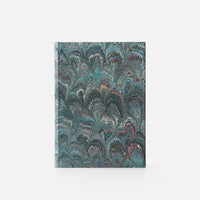 Taccuino pagine a righe<br>Copertina rigida - Collezione Pavoni