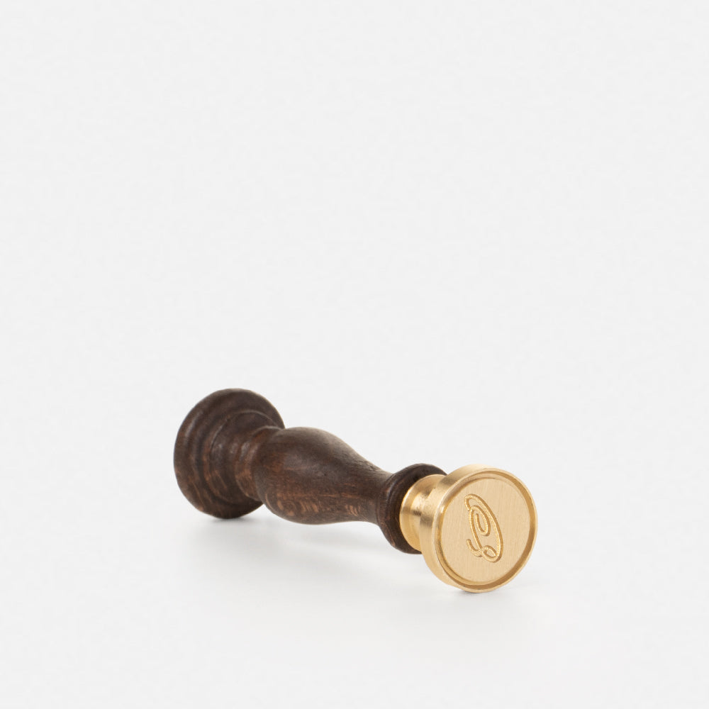 Set sigillo sigillo con iniziale<br>e ceralacca