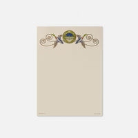 Carta da lettere - Germani con giardino