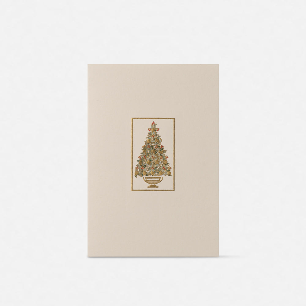 Biglietto doppio con busta<br>Albero di Natale