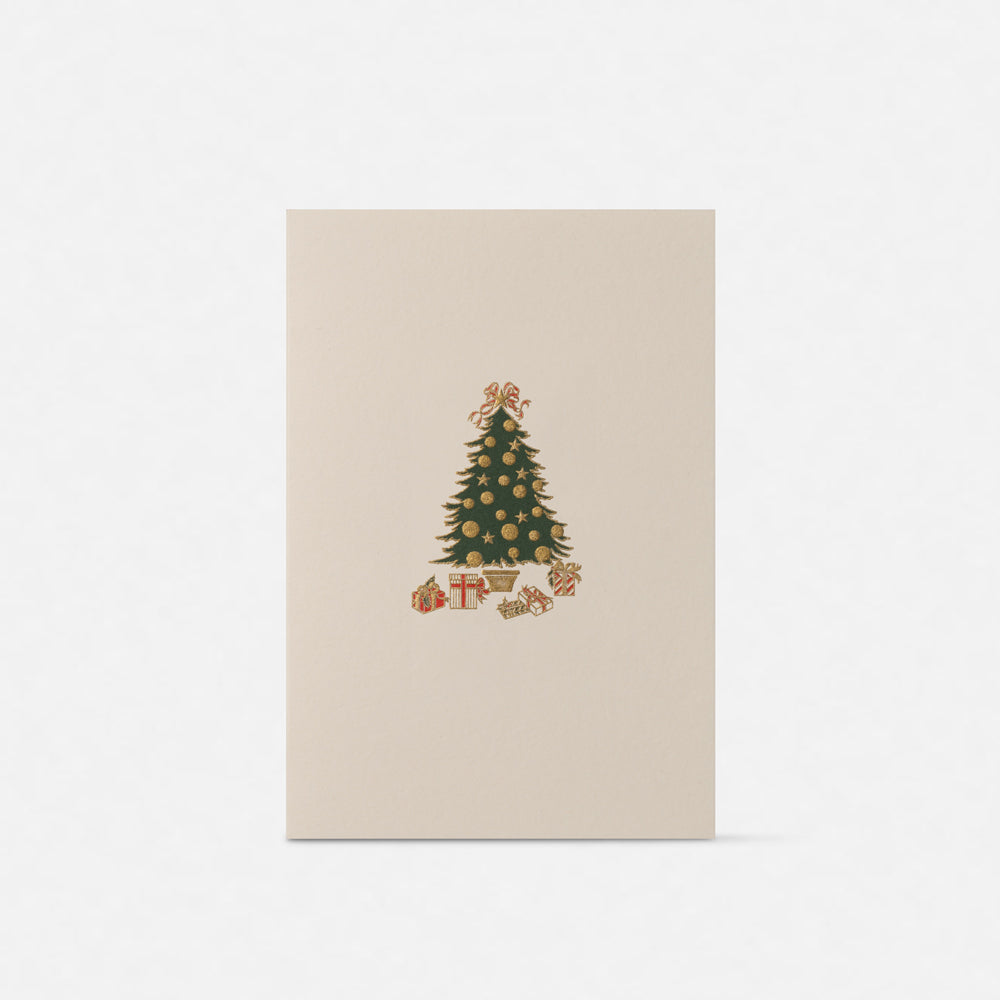 Biglietto doppio con busta<br>Albero di Natale