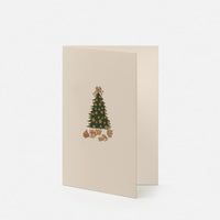 Biglietto doppio con busta<br>Albero di Natale