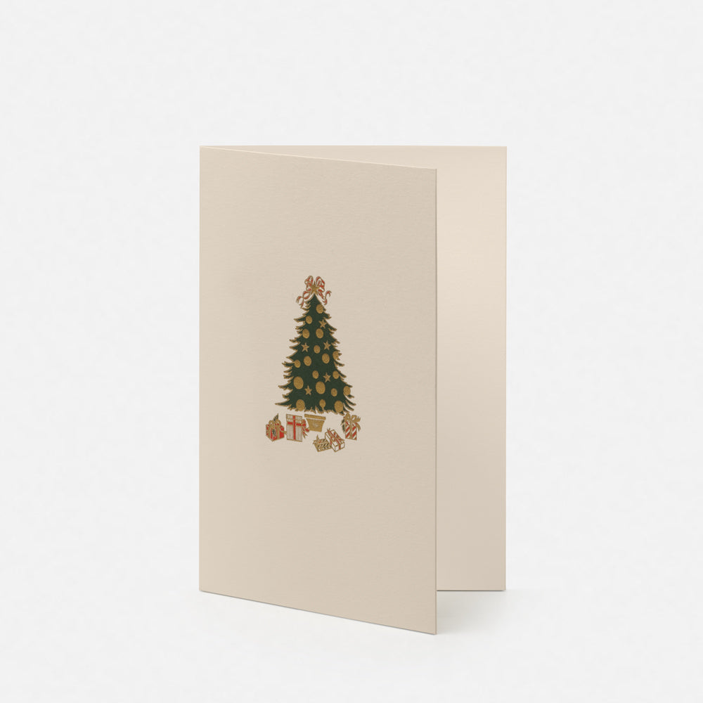 Biglietto doppio con busta<br>Albero di Natale