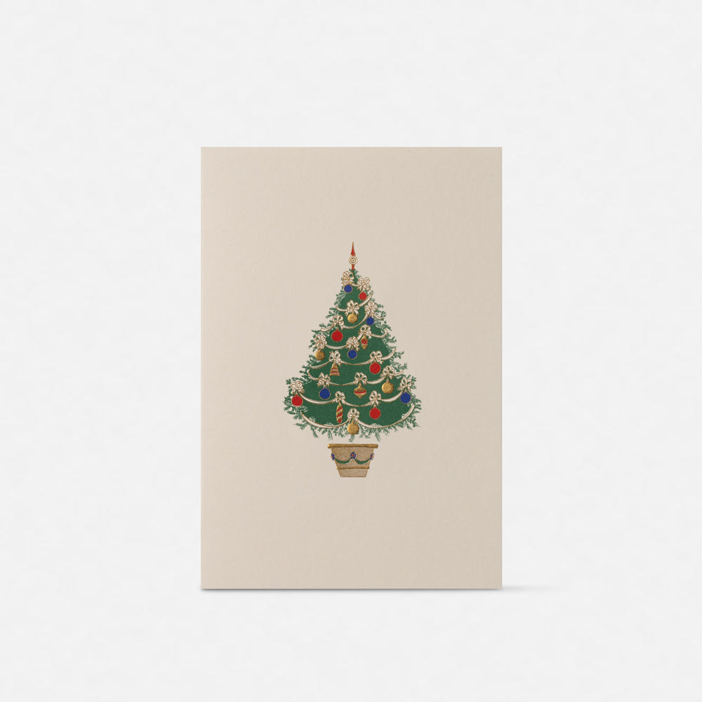 Biglietto doppio con busta<br>Albero di Natale