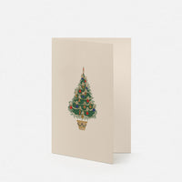 Biglietto doppio con busta<br>Albero di Natale