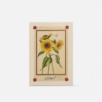 Biglietto doppio/Partecipazione con busta<br>Girasoli
