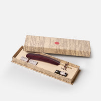 Set scrittura<br>Penna in piuma con pennino e inchiostro
