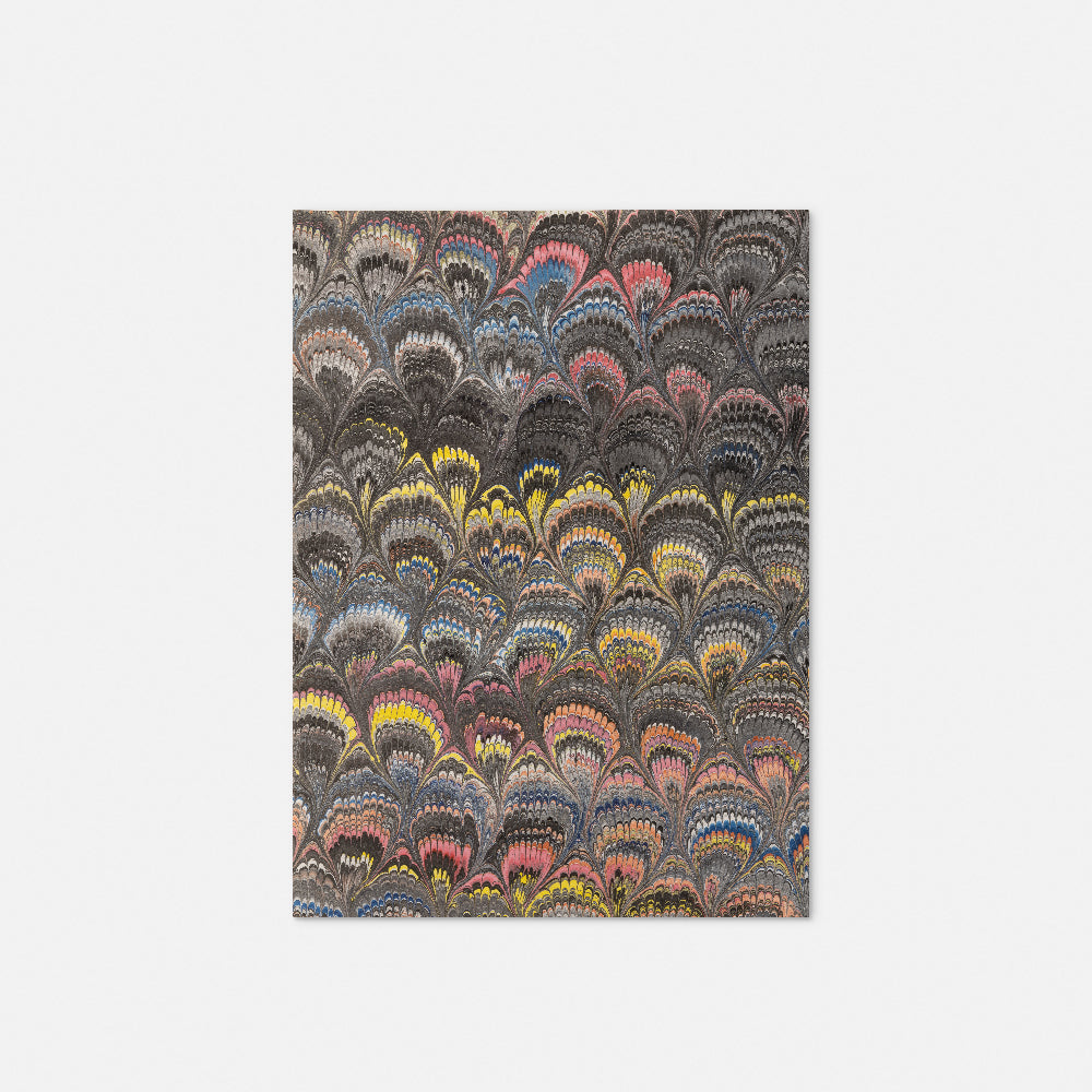 Hand-decorated, marbled stationery paper