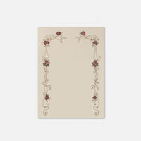 Stationery paper - Red frame