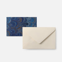 Biglietto singolo con busta<br>decorato a mano