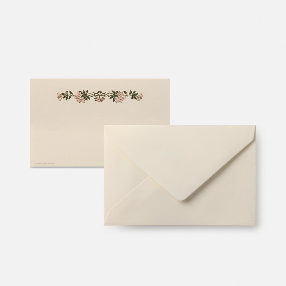 Biglietto singolo/Invito con busta<br>Ramo di fiori