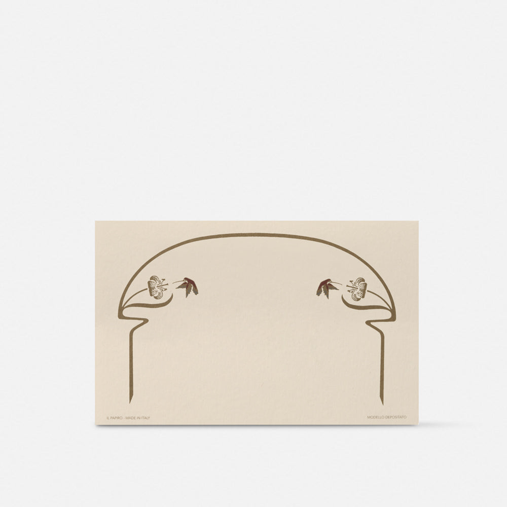 Biglietto singolo/Invito con busta<br>Colibrì