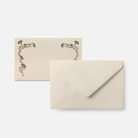Biglietto singolo/Invito con busta<br>Cornice Blu