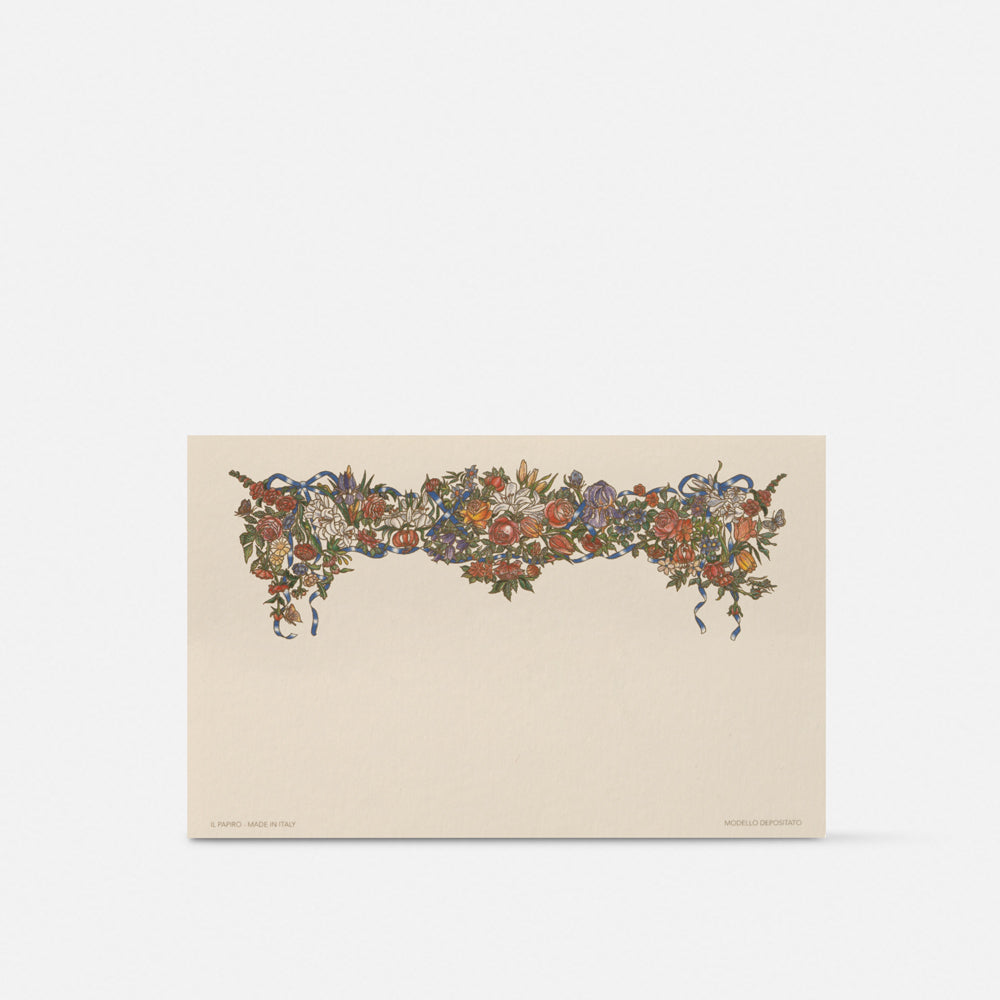 Biglietto singolo/Invito con busta<br>"Floreale"