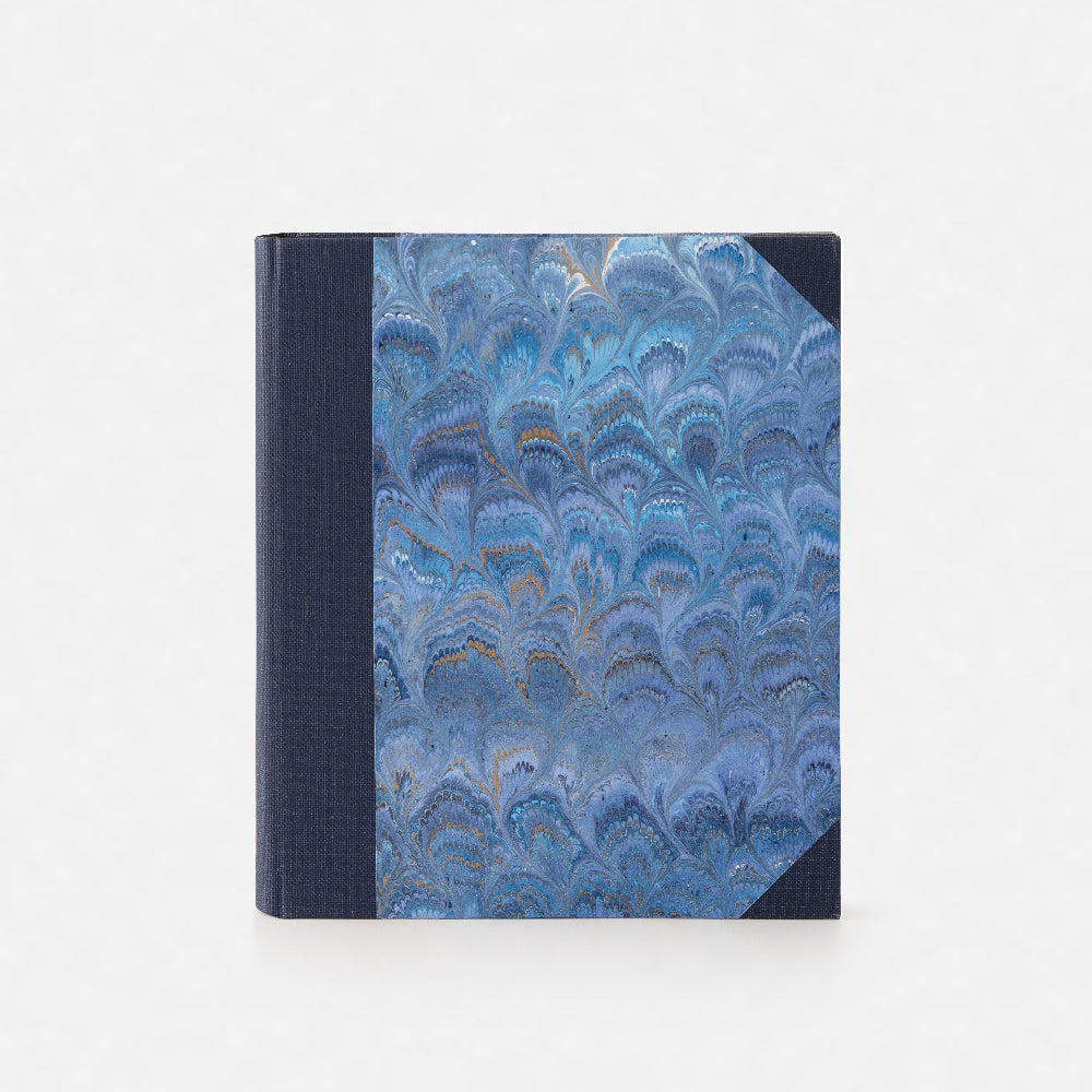 Album foto con dorso e angoli in tela<br>Copertina rigida - Collezione Pavoni