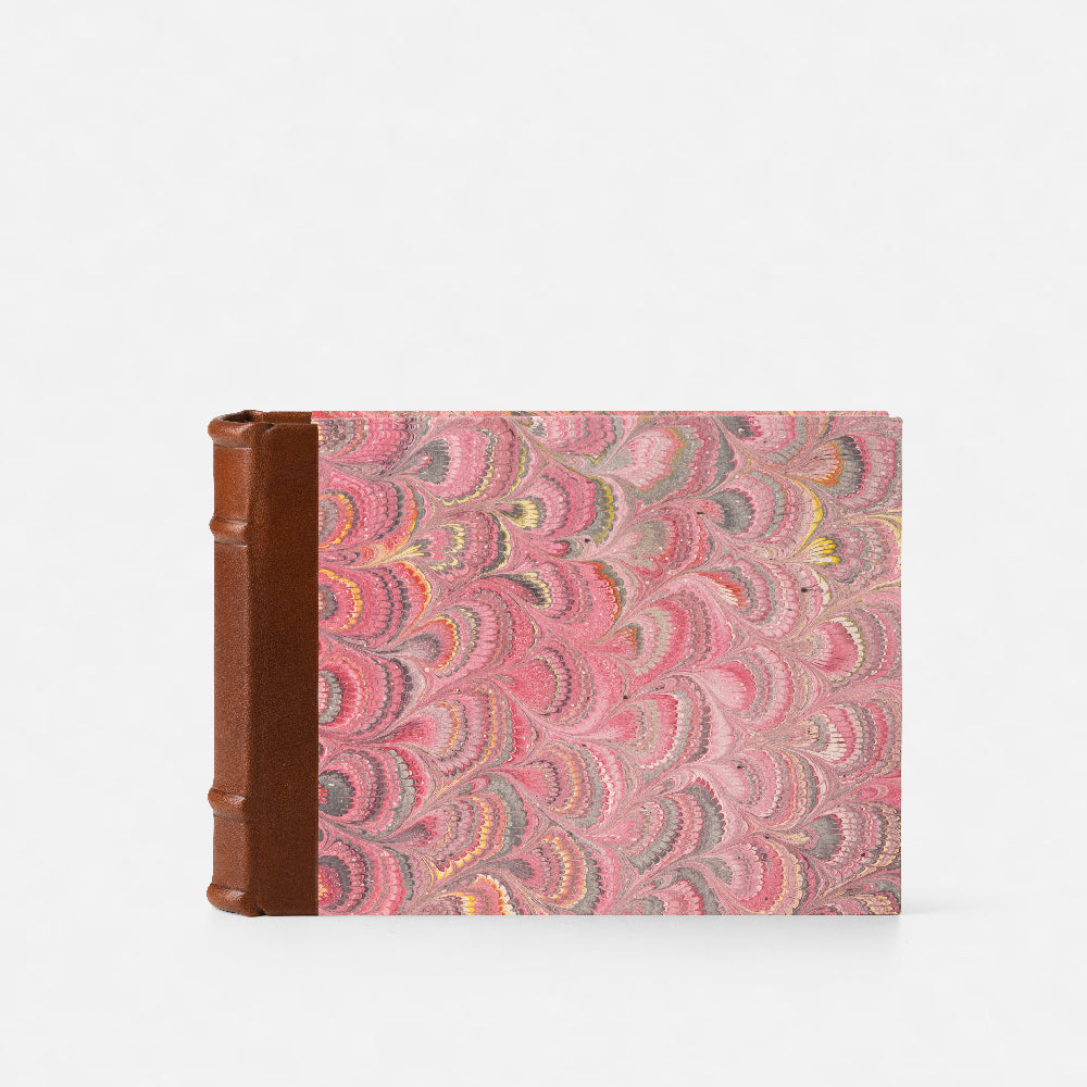 Album foto con dorso in pelle<br>Copertina rigida - Collezione Pavoni