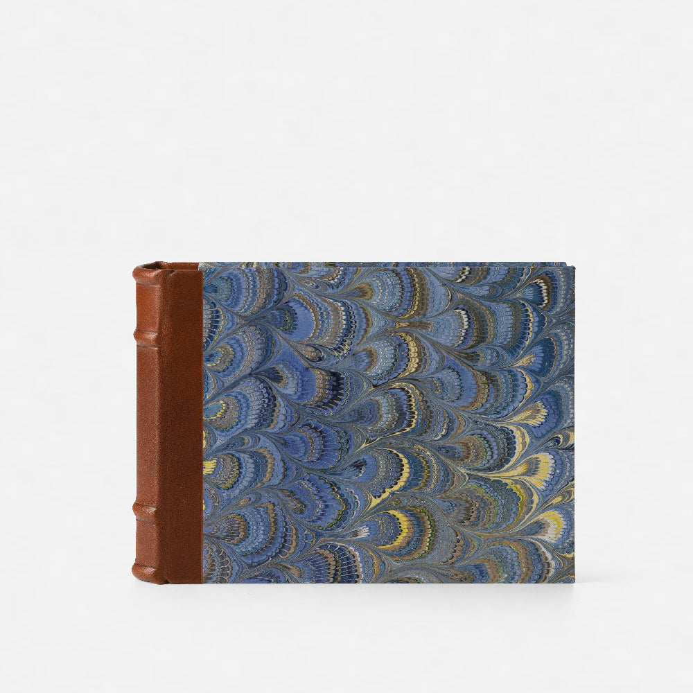Album foto con dorso in pelle<br>Copertina rigida - Collezione Pavoni