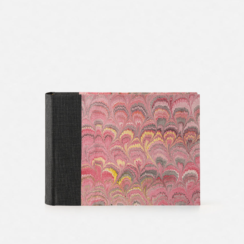 Album foto con dorso in tela<br>Copertina rigida - Collezione Pavoni