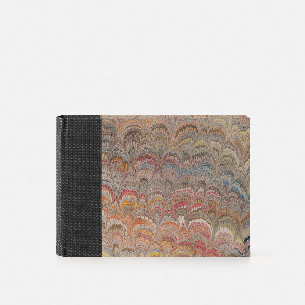 Album foto con dorso in tela<br>Copertina rigida - Collezione Pavoni