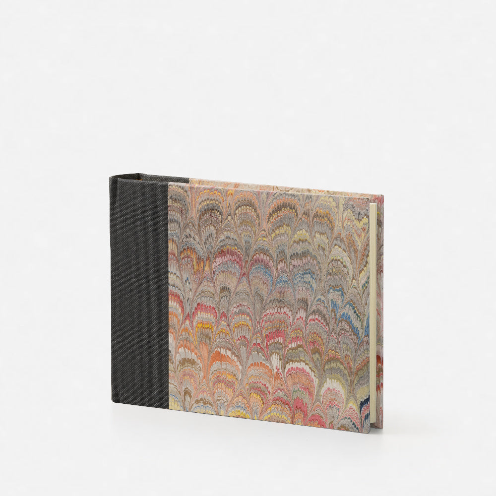 Album foto con dorso in tela<br>Copertina rigida - Collezione Pavoni