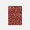 Taccuino pagine bianche e taglio marmorizzato<br>Copertina rigida - Collezione “Pavoni”