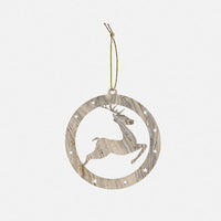 Pallina di Natale - Renna<br>Collezione Marmi