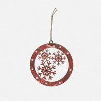Pallina di Natale - Fiocco di neve<br>Collezione Marmi