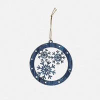 Pallina di Natale - Fiocco di neve<br>Collezione Marmi
