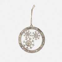 Pallina di Natale - Fiocco di neve<br>Collezione Marmi