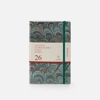 Cottonpaper daily diary with elastic - Peacocks