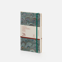 Cottonpaper daily diary with elastic - Peacocks
