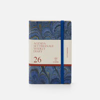 Cottonpaper weekly diary with elastic - Peacocks