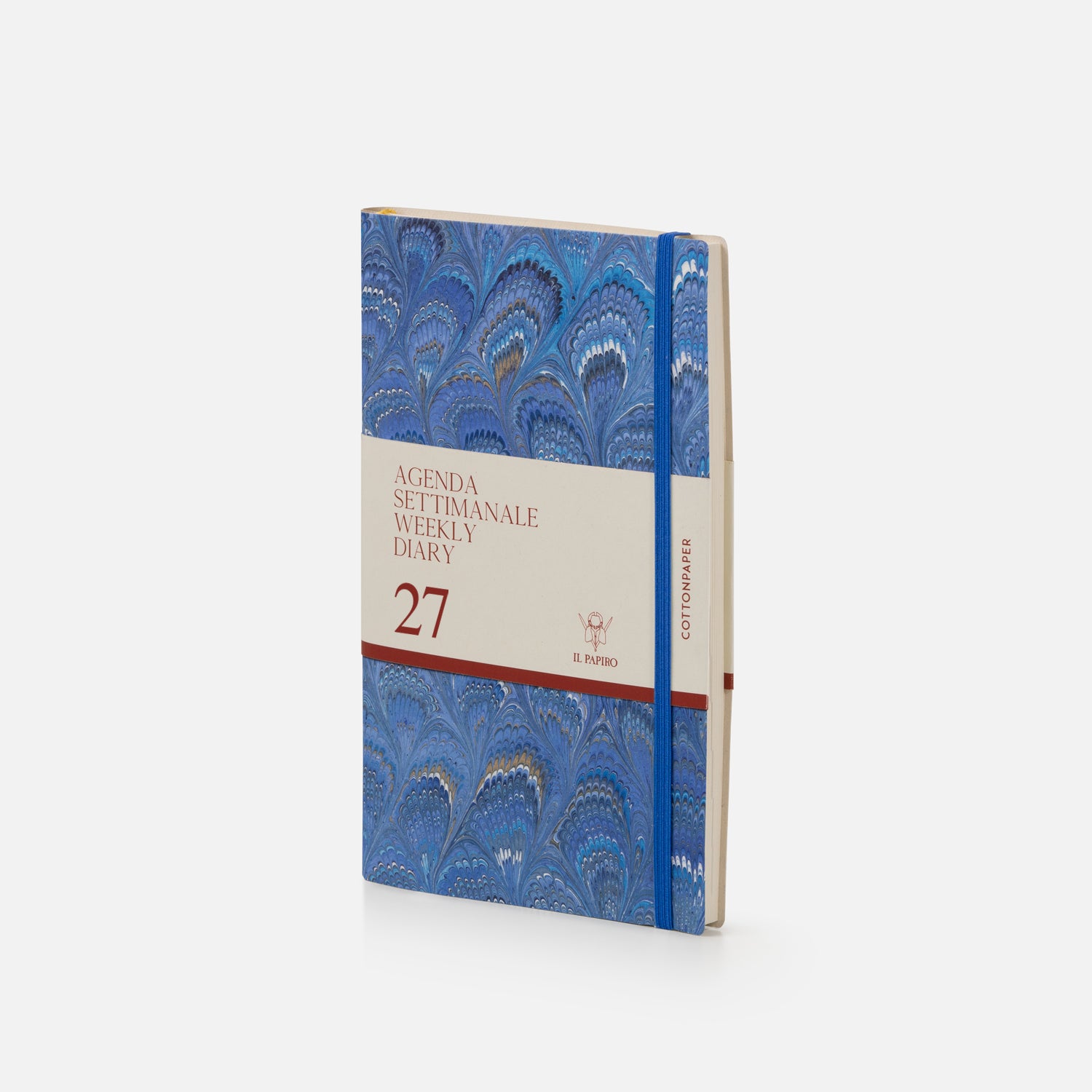 Agenda settimanale cottonpaper con elastico - Pavoni