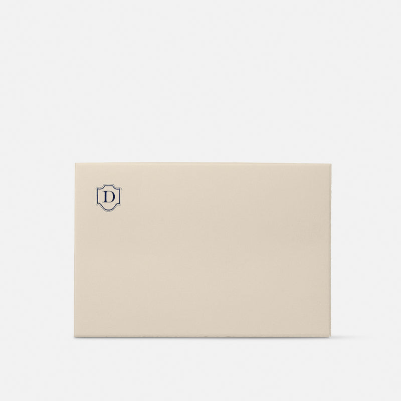 Single card/Invitation - LG - Embossed initials