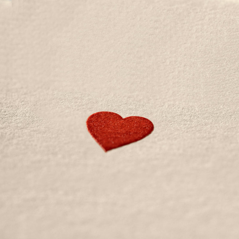 Embossed card - Heart