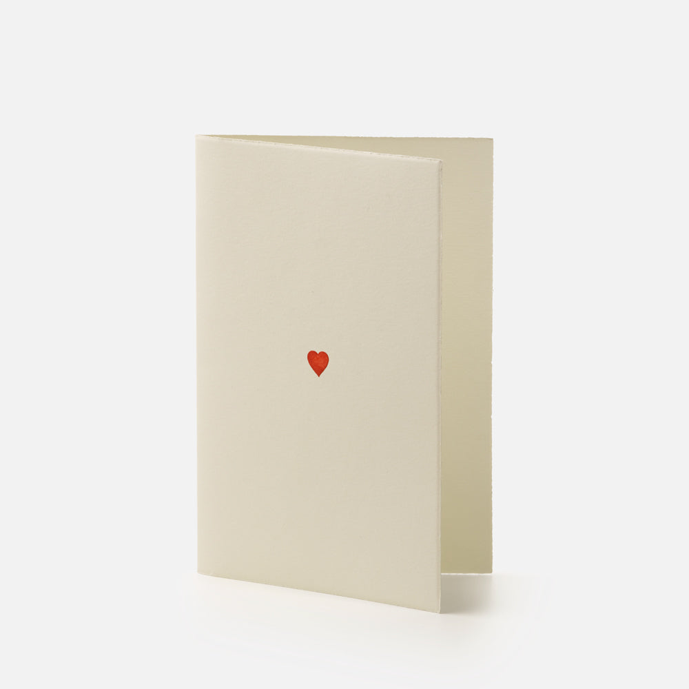 Embossed card - Heart