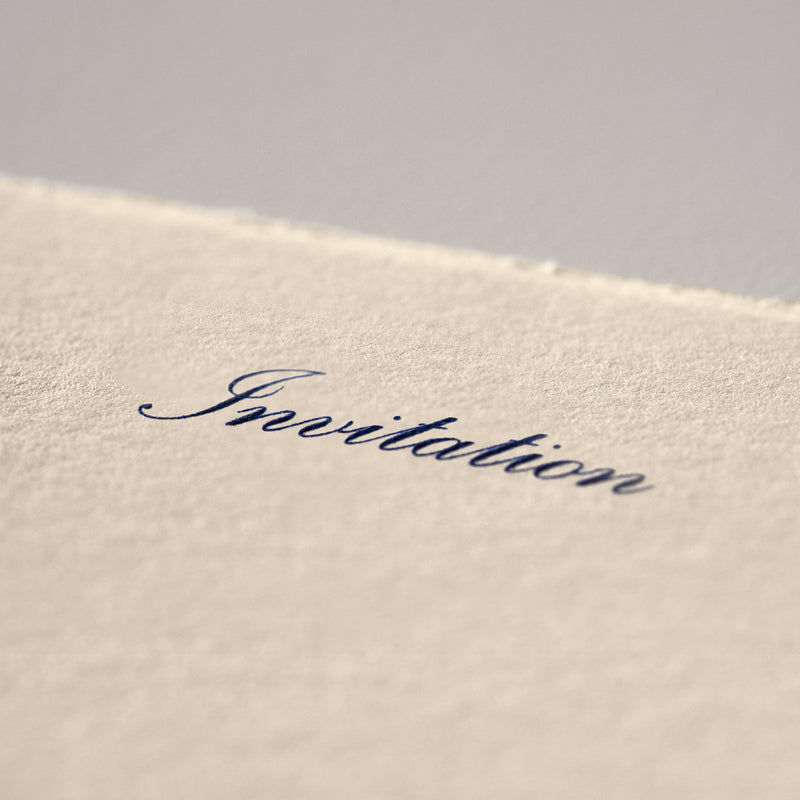 Single card/Embossed invitation - Invitation