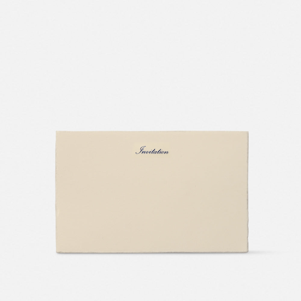 Single card/Embossed invitation - Invitation