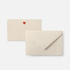 Single card/Embossed invitation - Heart