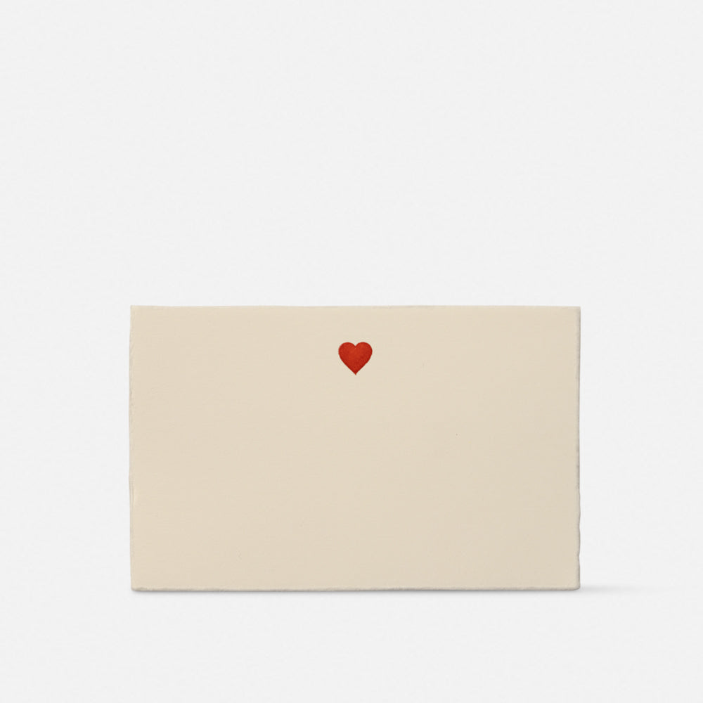 Single card/Embossed invitation - Heart