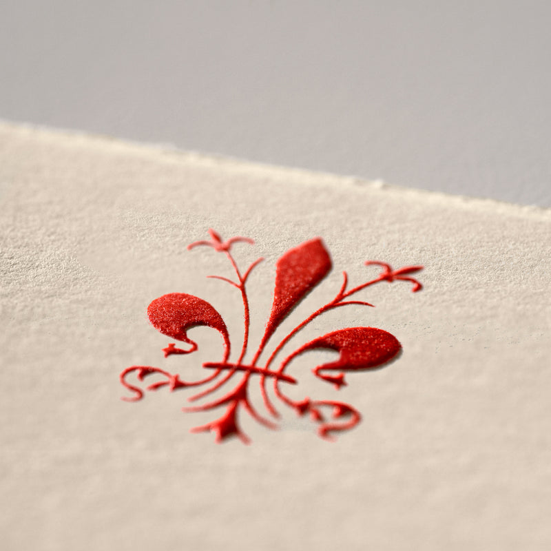 Single card/Embossed invitation - Florence lily