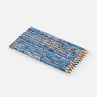 Colored pencil box - Peacocks