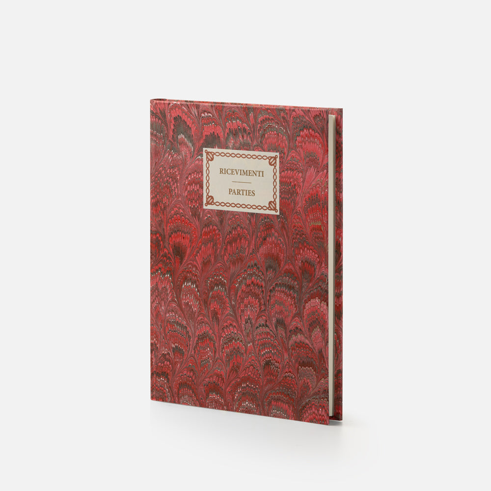 Hard cover notebook "Guests" - Peacocks