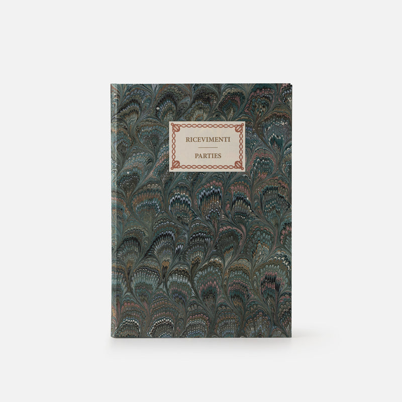 Hard cover notebook "Guests" - Peacocks