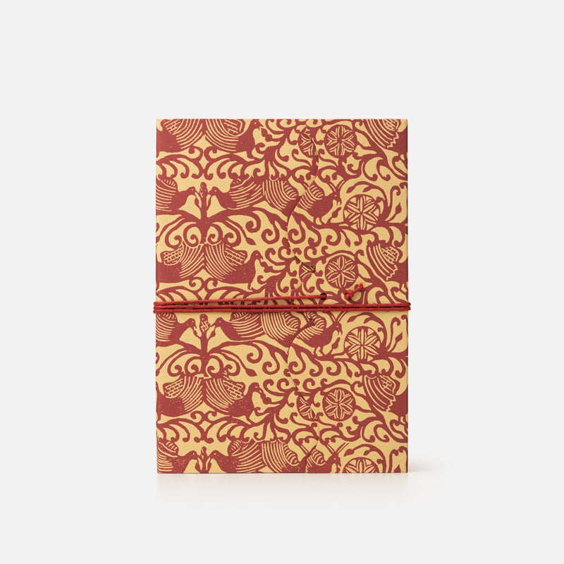 Notebook with lined pages - woodblock