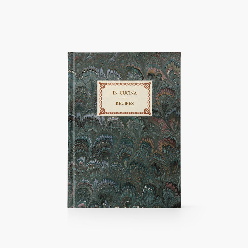 Hard cover notebook "Recipes" - Peacocks