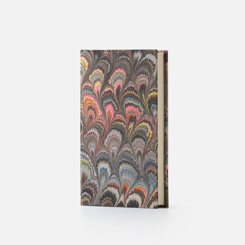 Notebook with hard cover and blank pages - Peacocks design
