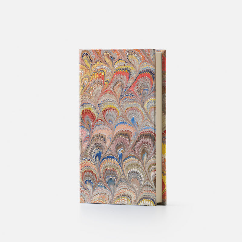Notebook with hard cover and blank pages - Peacocks design